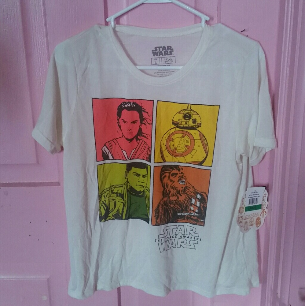 NWT Star Wars The Force Awakens juniors t shirt